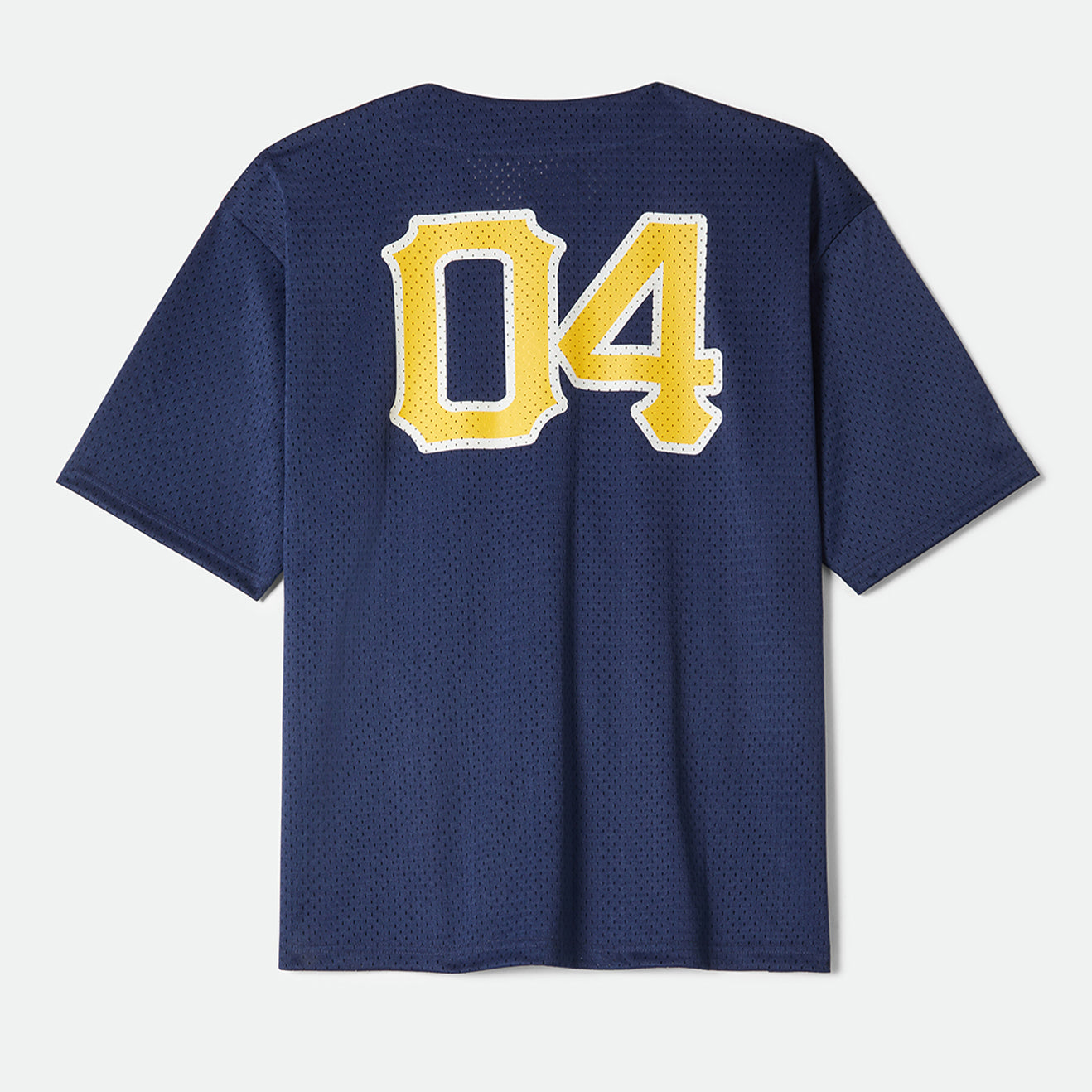 THE BRIXTON MESH BASEBALL JERSEY - WASHED NAVY