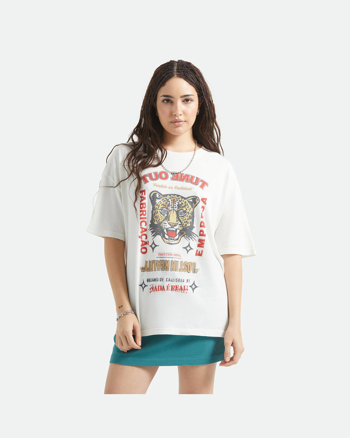 THE GETAWAY OVERSIZED BF TEE - VINTAGE WHITE