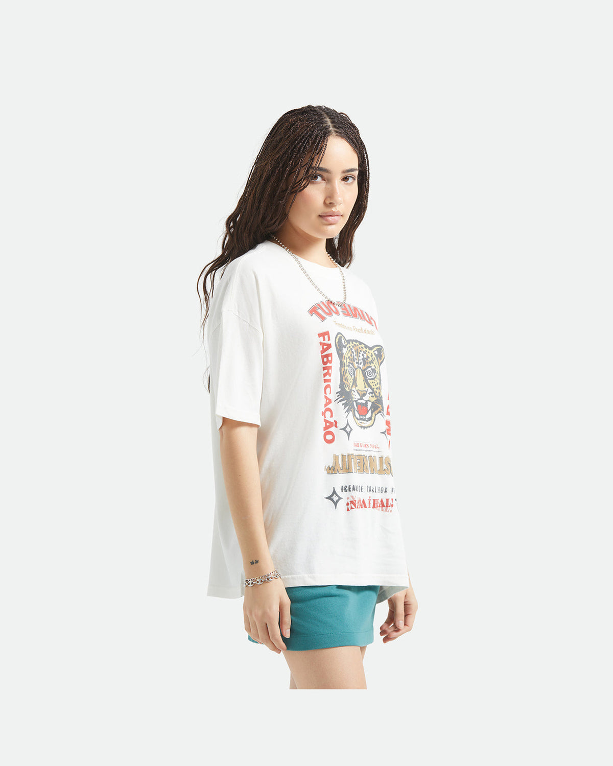 THE GETAWAY OVERSIZED BF TEE - VINTAGE WHITE