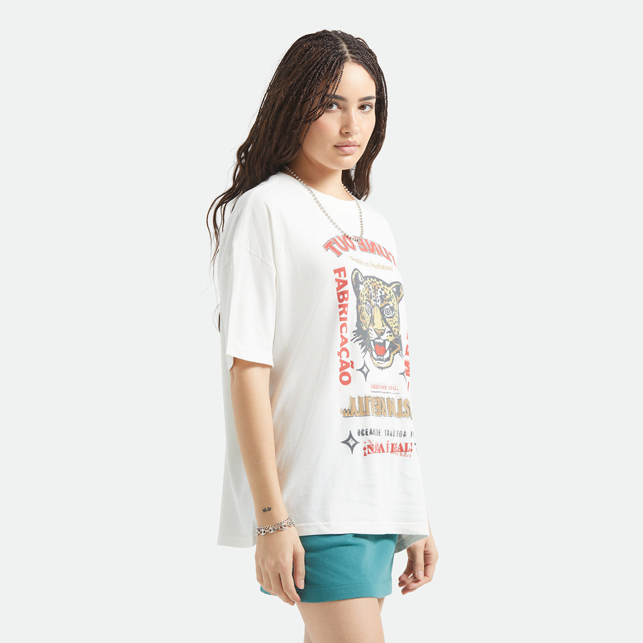 THE GETAWAY OVERSIZED BF TEE - VINTAGE WHITE