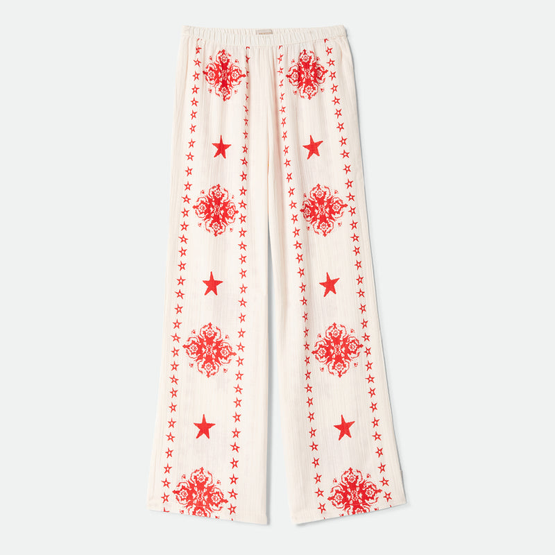 THE LOLA LOUNGE PANT - OFF WHITE TILE