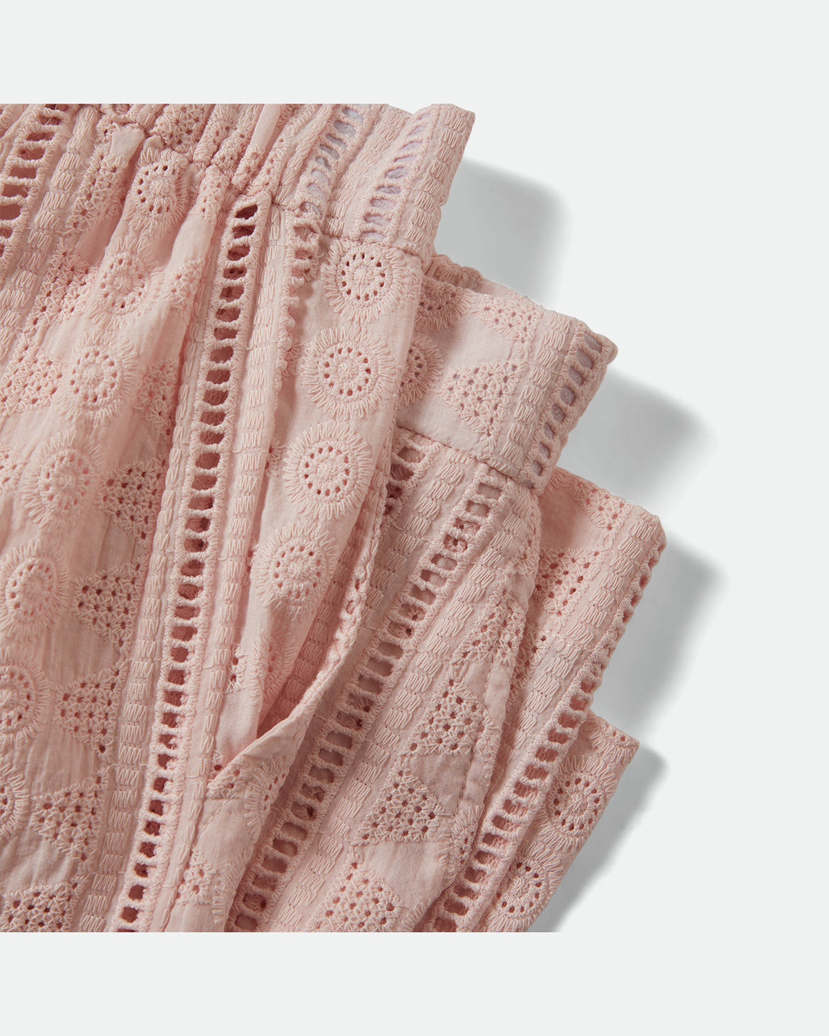 THE MERCER WIDE LEG TROUSER PANT - CHALK PINK
