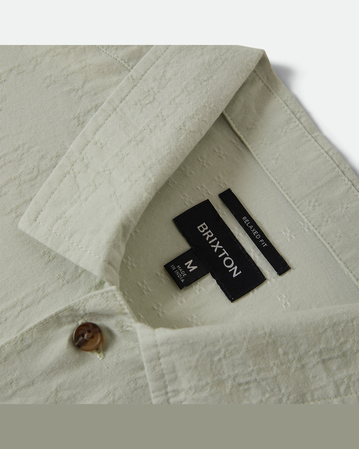 THE VINTAGE S/S WVN - SEA FOAM JACQUARD CHECK