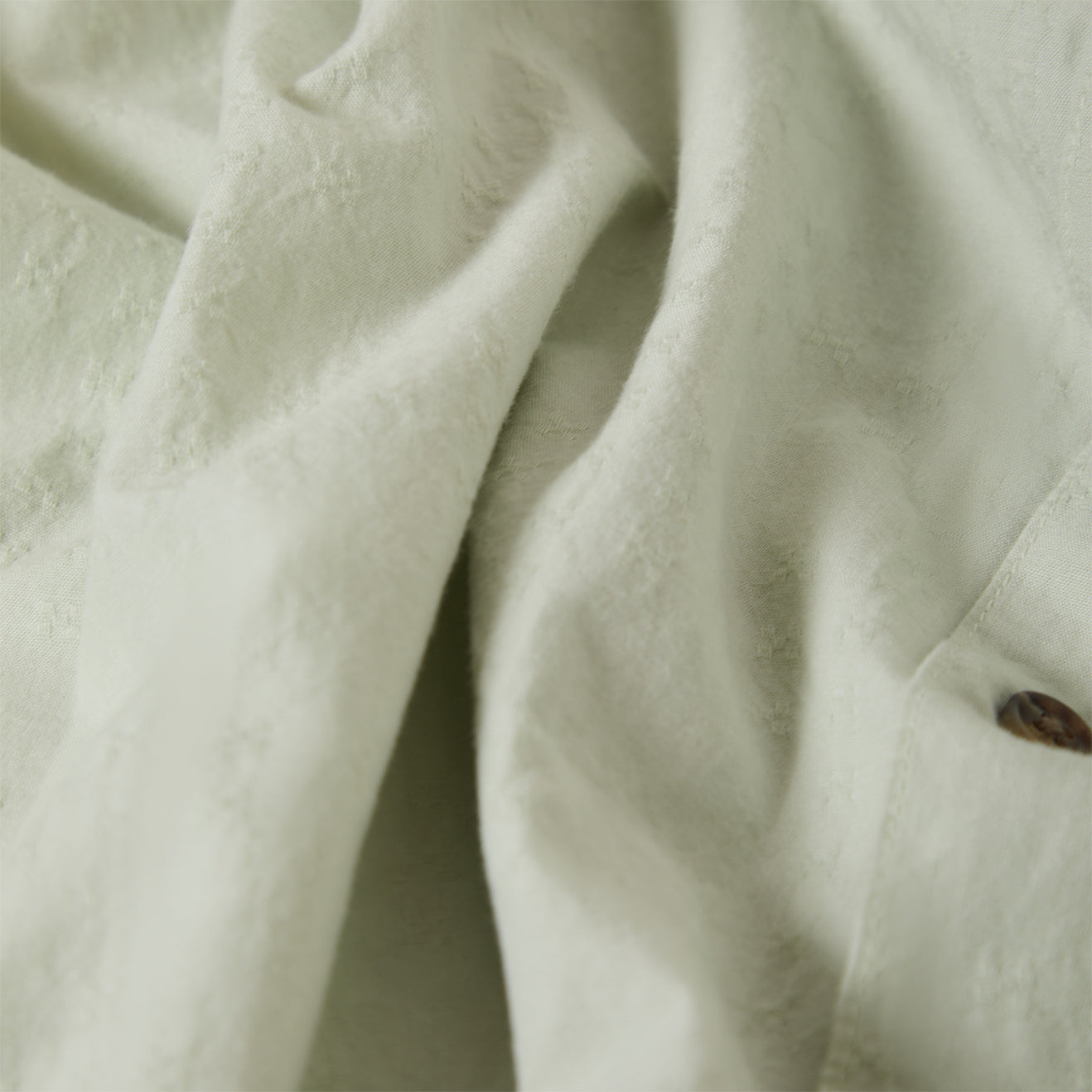 THE VINTAGE S/S WVN - SEA FOAM JACQUARD CHECK