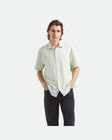 THE VINTAGE S/S WVN - SEA FOAM JACQUARD CHECK