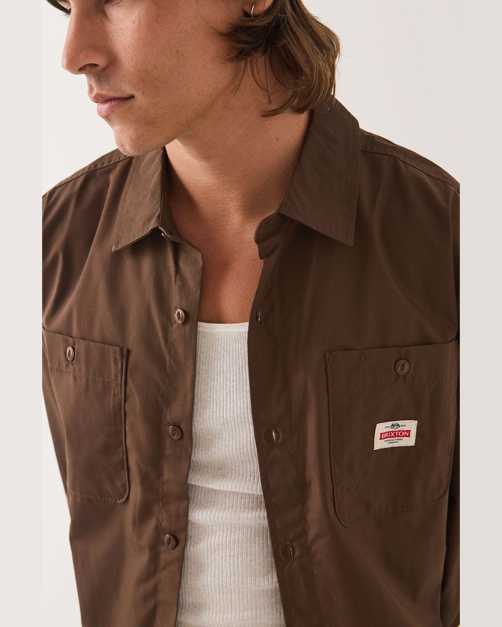 TRADEMARK L/S WVN - WALNUT BROWN