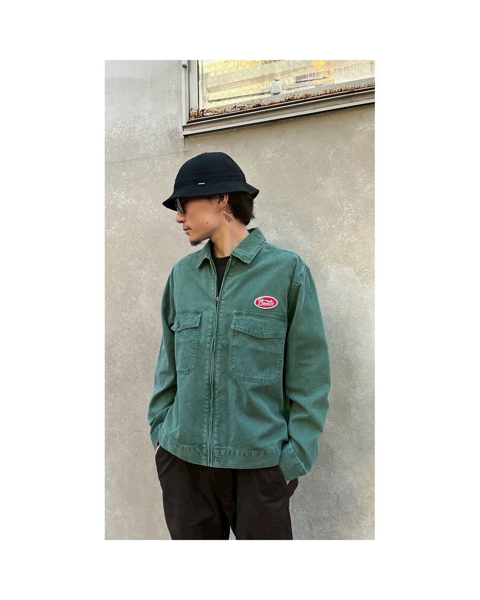 TRADEMARK LW GARAGE JKT - WASHED PRIMAL GREEN