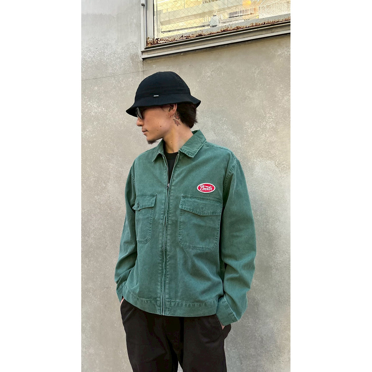 TRADEMARK LW GARAGE JKT - WASHED PRIMAL GREEN
