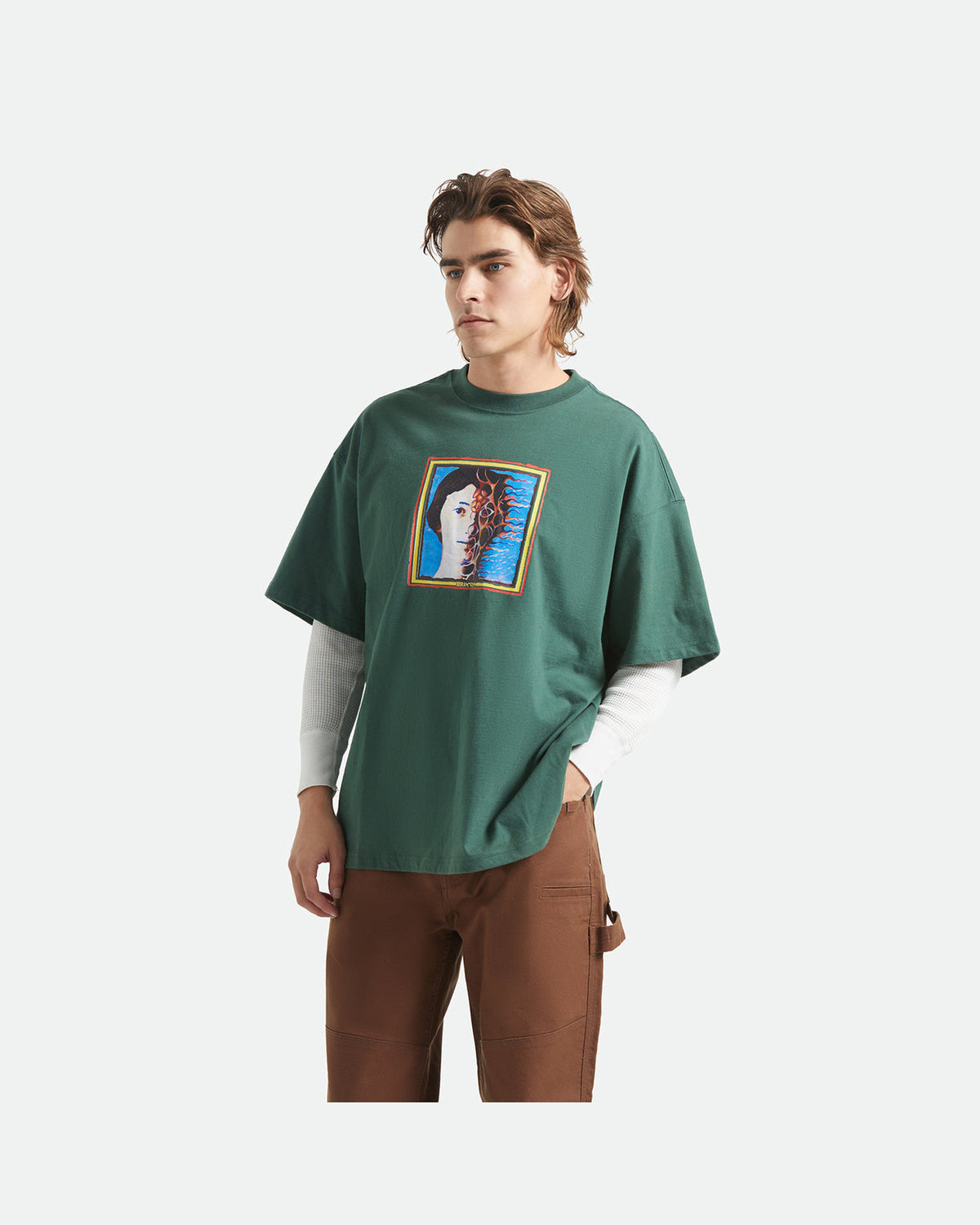 TRANSFORM S/S OVERSIZED TEE - PRIMAL GREEN