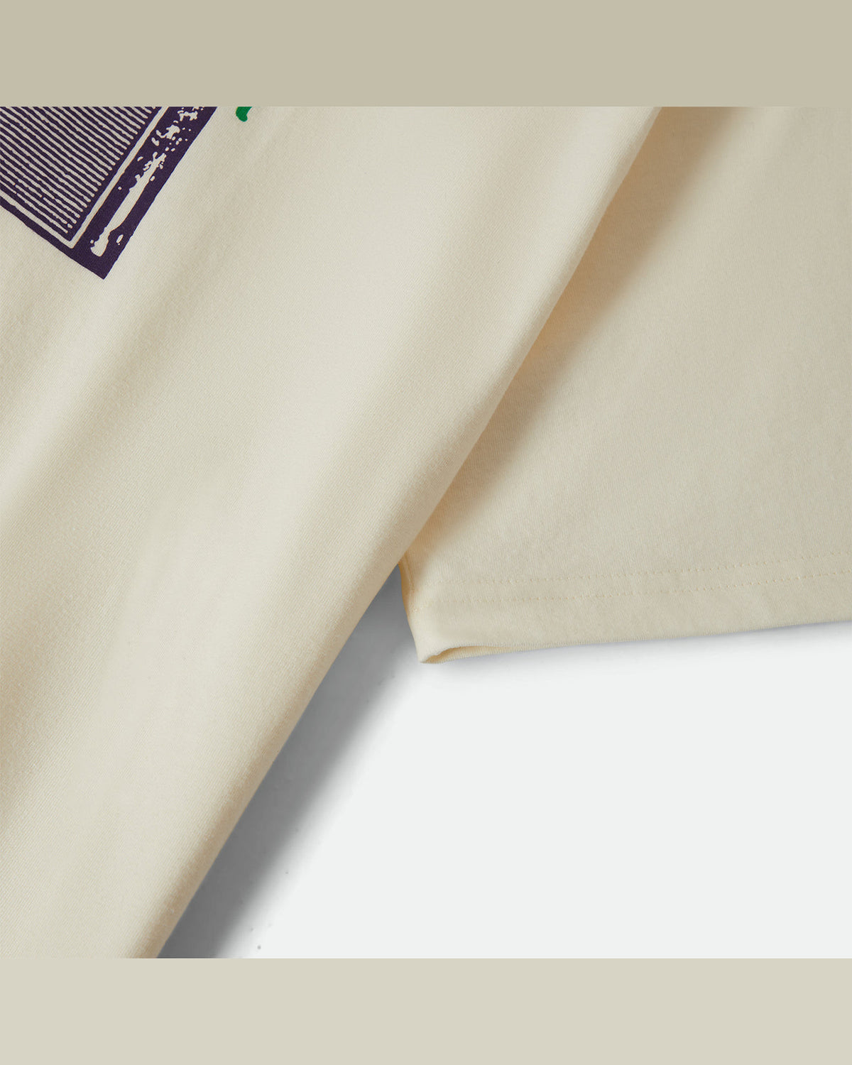 TUNE OUT S/S CROPPED TEE - CREAM