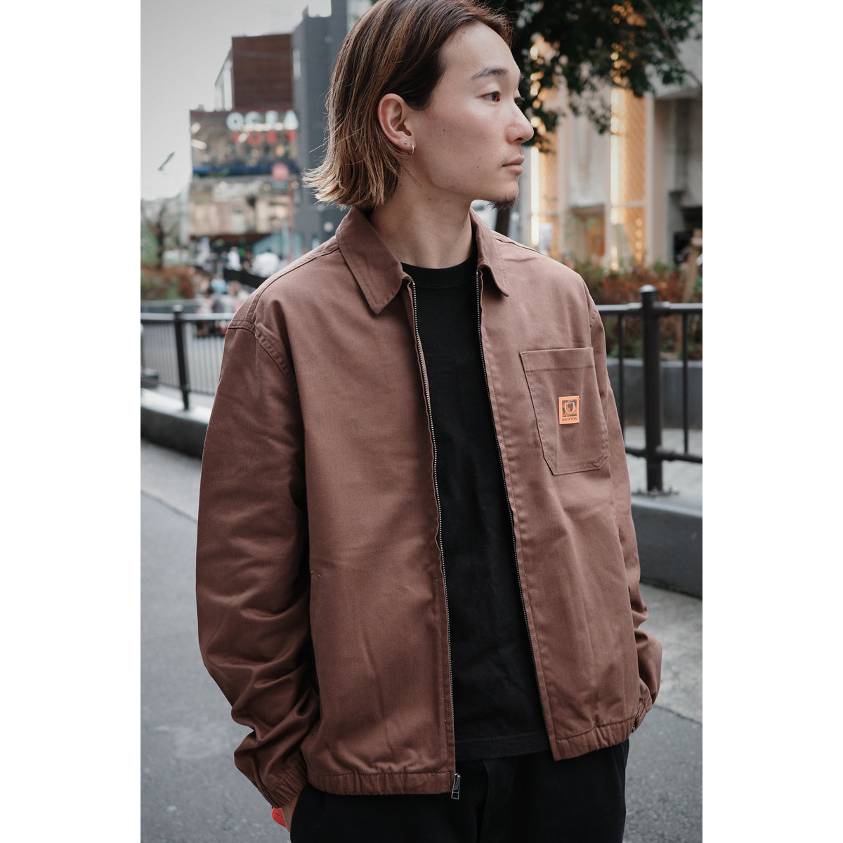 UNION RELAXED HARRINGTON JKT - PINECONE BROWN