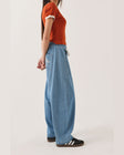UTILITY EVERYDAY BARREL PANT - LIGHT STONE WASH