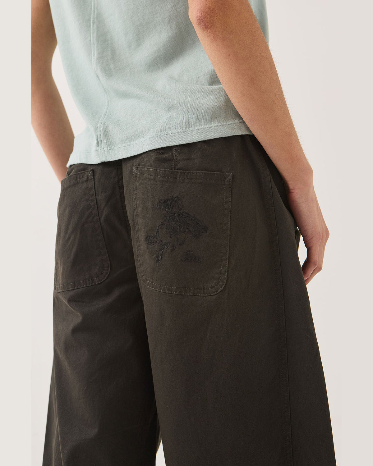 UTILITY EVERYDAY BARREL PANT - WASHED BLACK