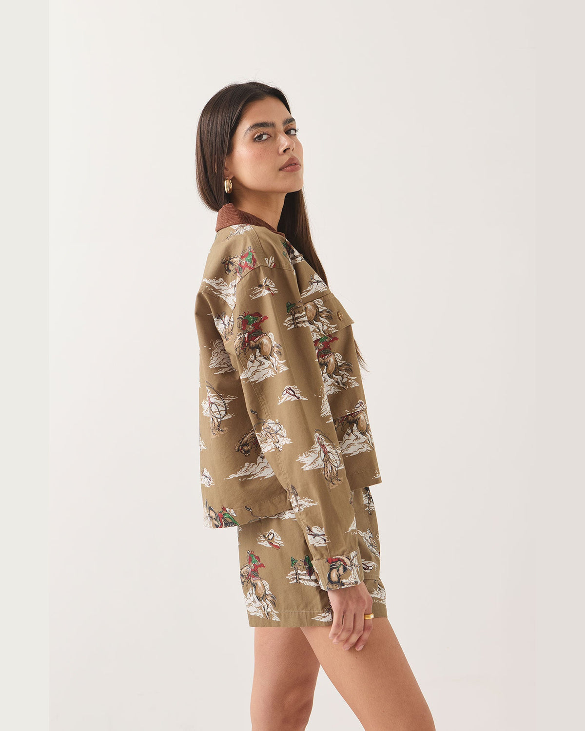 UTOPIA OVERSHIRT - MID CENTURY COWBOY PRINT