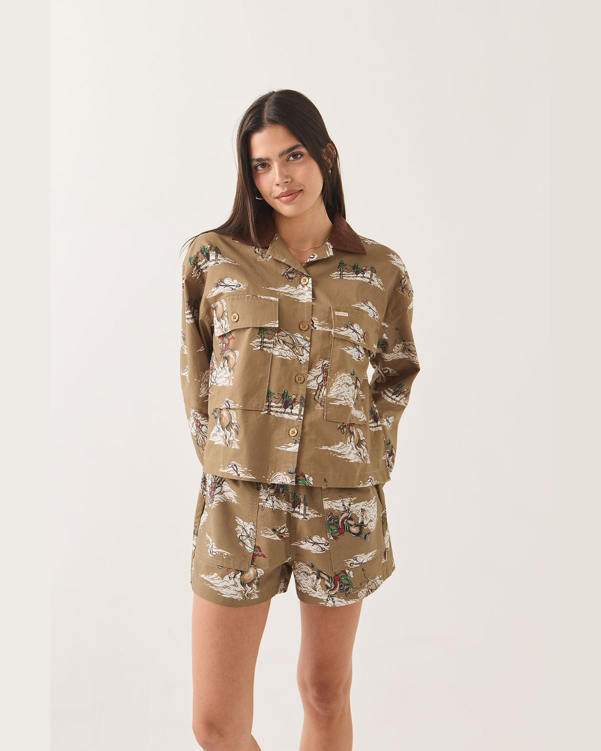 UTOPIA OVERSHIRT - MID CENTURY COWBOY PRINT