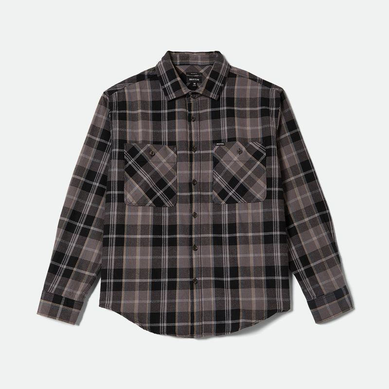 VINTAGE WASH FLANNEL - BLACK/CHARCOAL BEIGE/SLATE