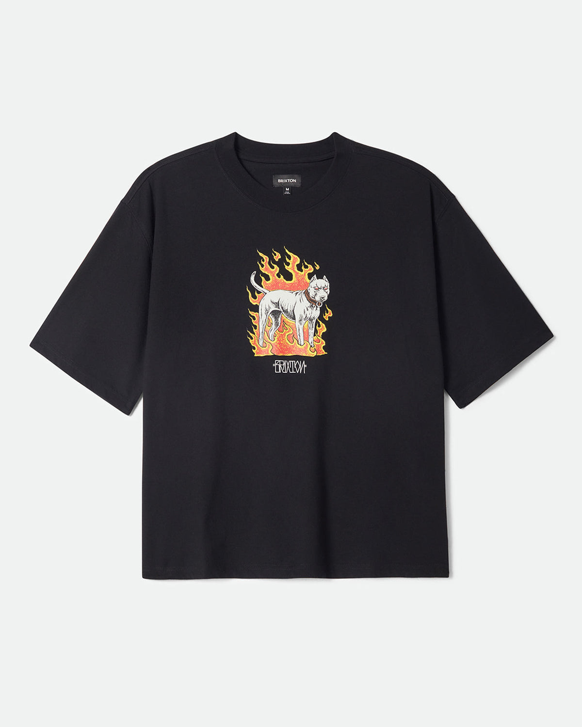 WILSHRE S/S BOXED CROP - BLACK