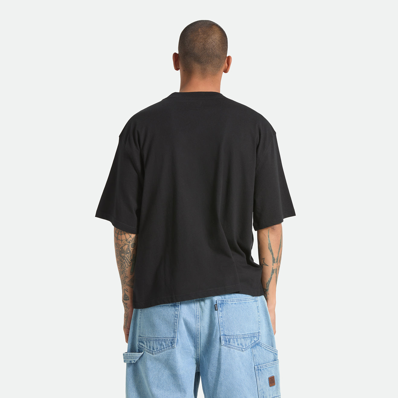 WILSHRE S/S BOXED CROP - BLACK