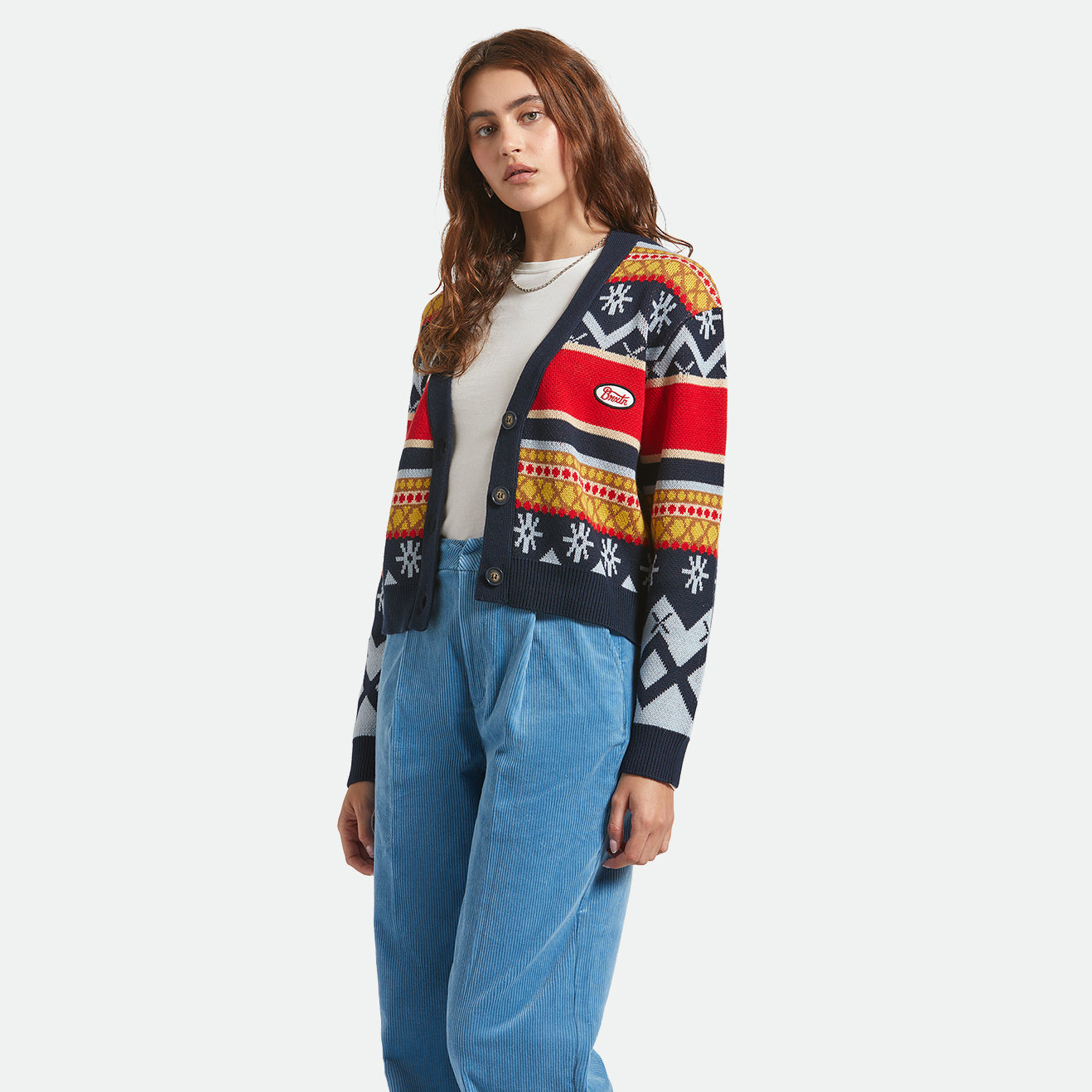 WINTER RACING CARDIGAN - MULTI RACING STRIPE