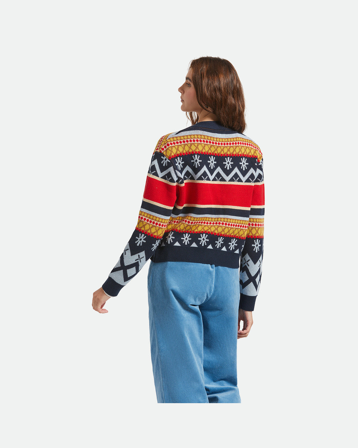 WINTER RACING CARDIGAN - MULTI RACING STRIPE