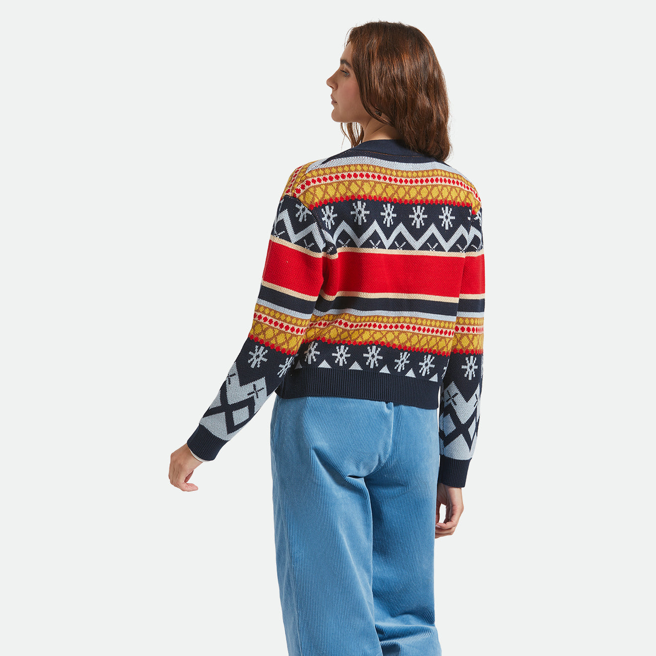 WINTER RACING CARDIGAN - MULTI RACING STRIPE