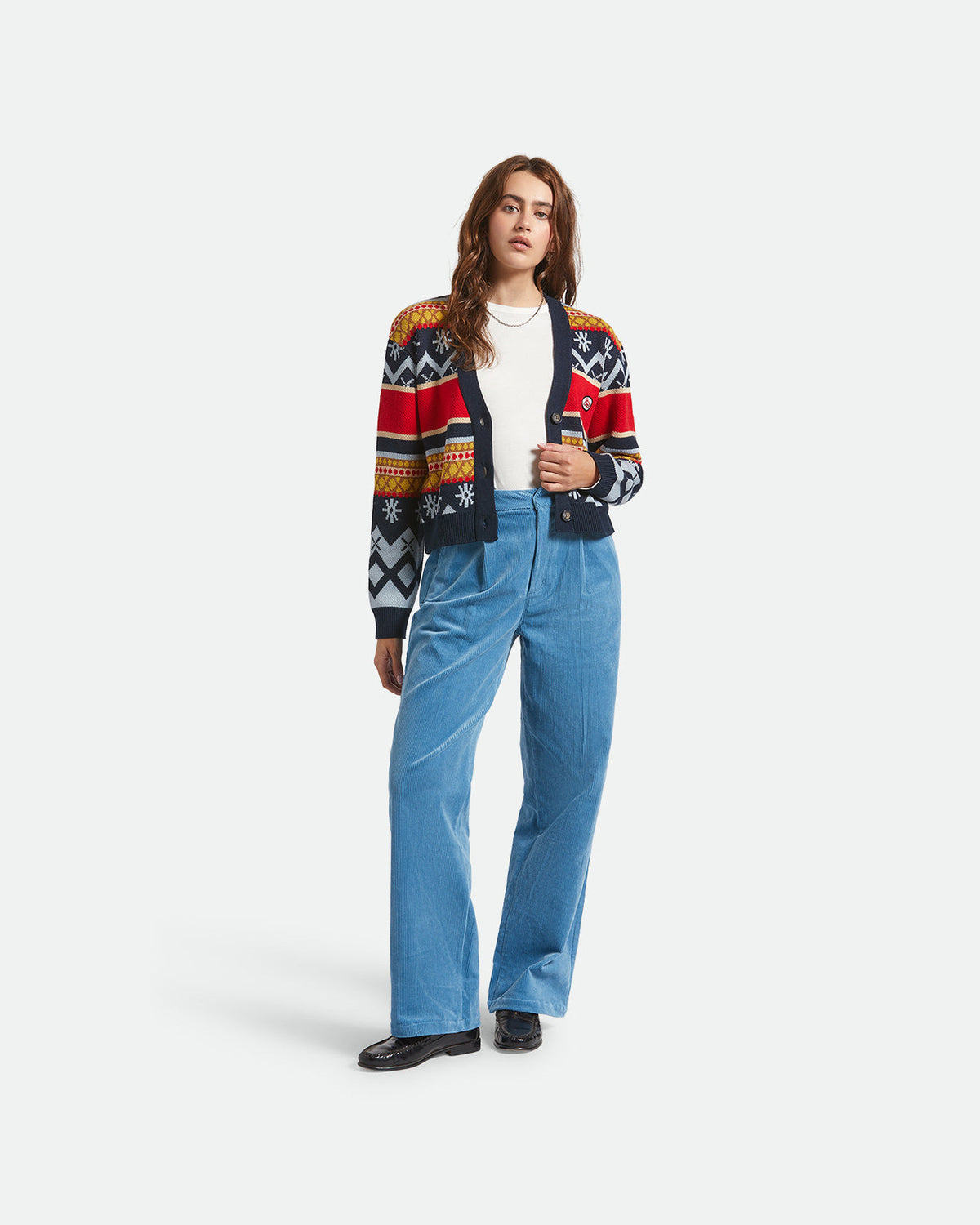 WINTER RACING CARDIGAN - MULTI RACING STRIPE