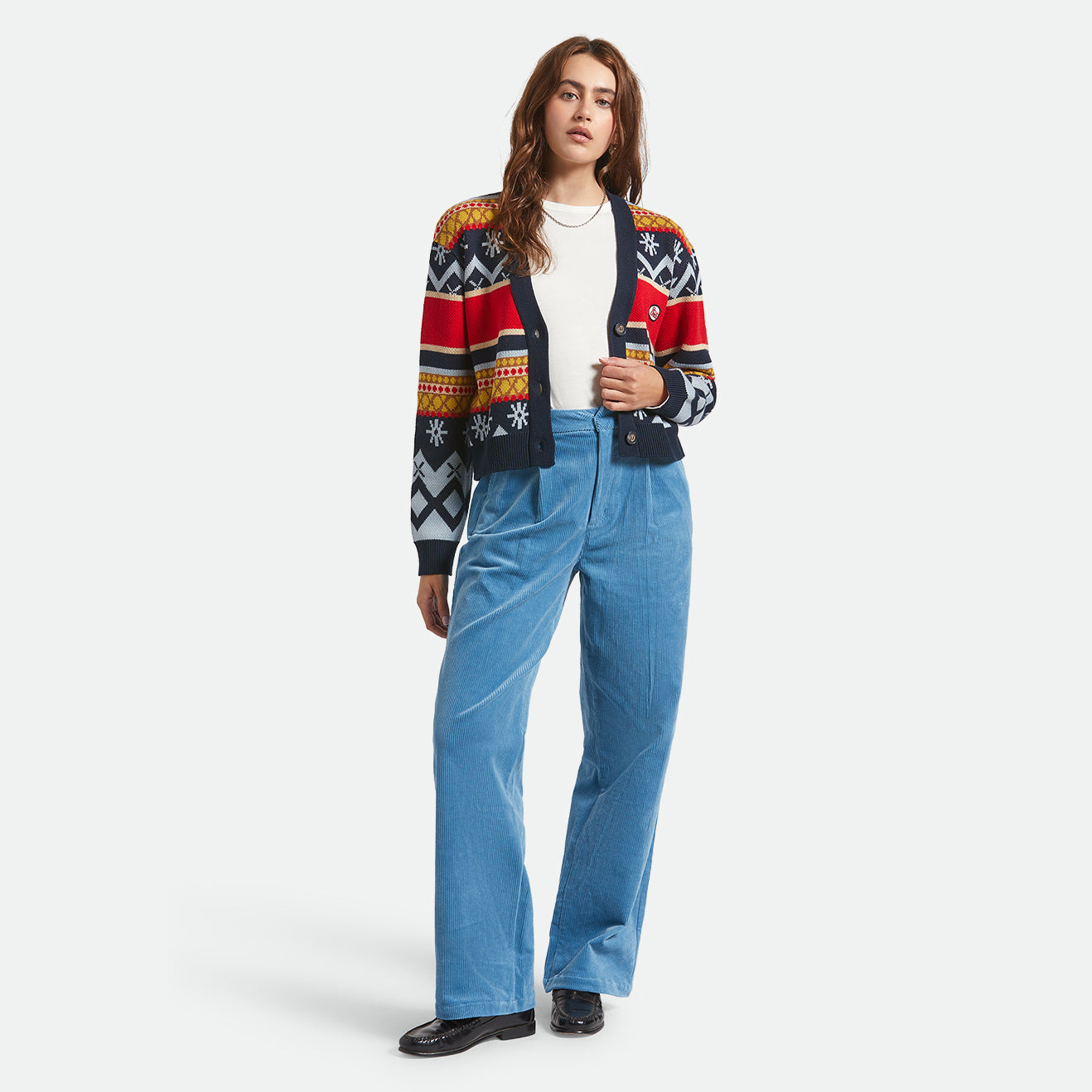 WINTER RACING CARDIGAN - MULTI RACING STRIPE