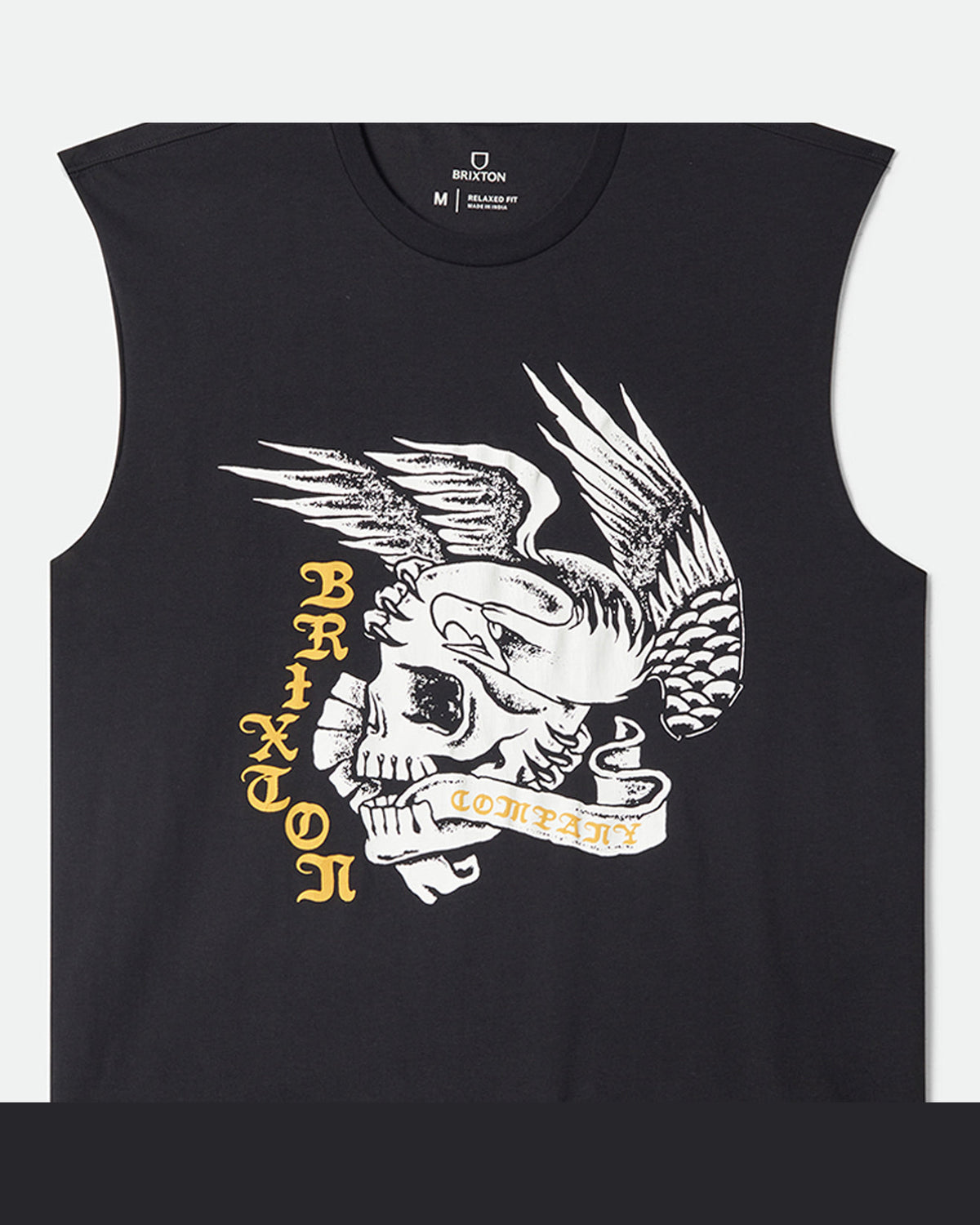 WOLCOTT WORN IN BOXY MUSCLE TANK - BLACK