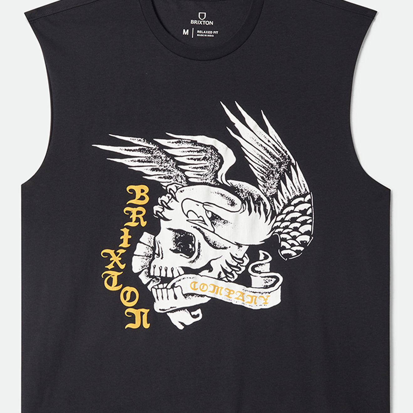 WOLCOTT WORN IN BOXY MUSCLE TANK - BLACK