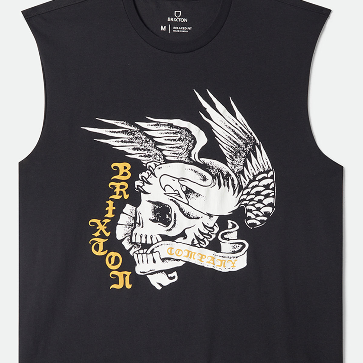 激レア矢板中央 インハイ限定 タンクトップ WOLCOTT WORN IN BOXY MUSCLE TANK - BLACK