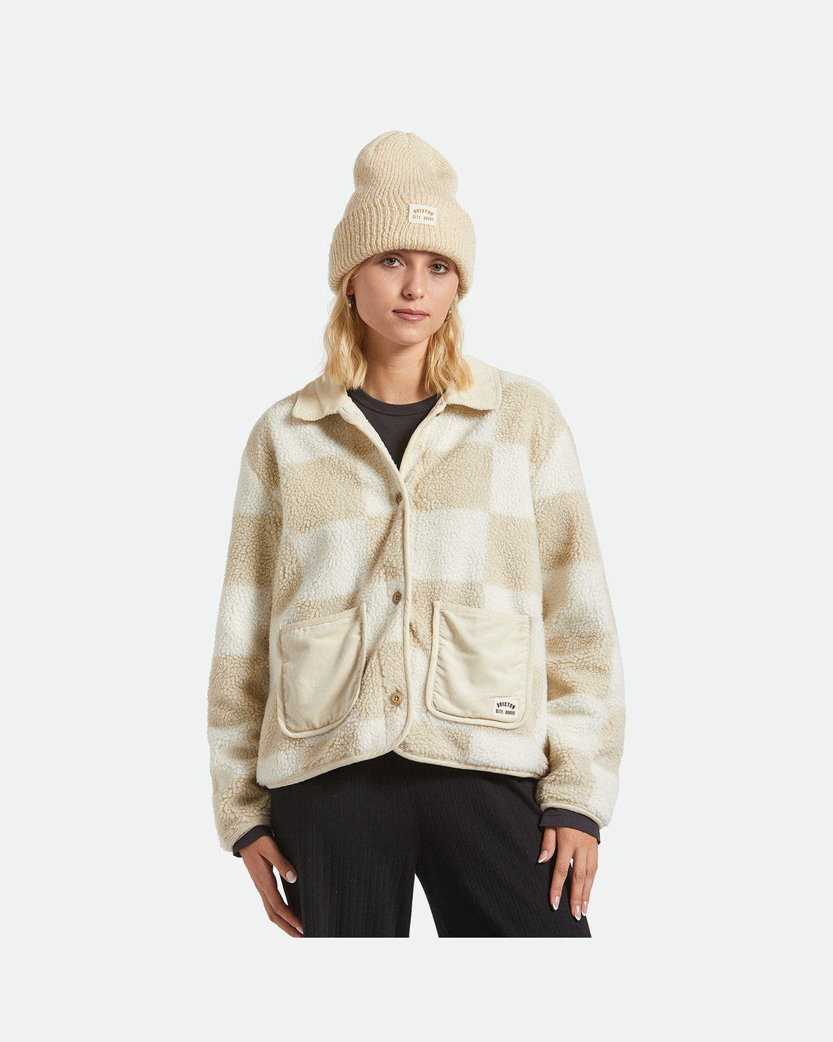 WOODBURN W TALL BRUSHED  BEANIE - WHITECAP