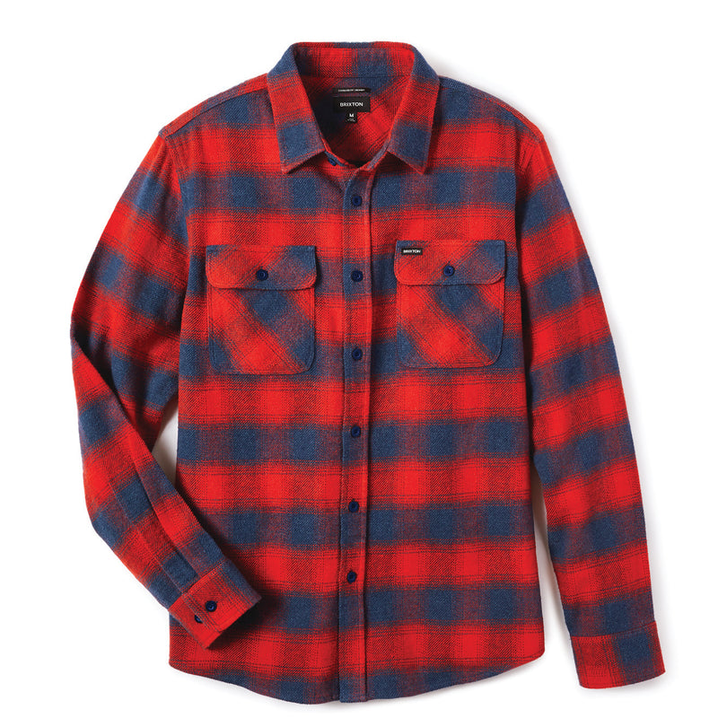 BOWERY L/S FLANNEL - AURORA RED