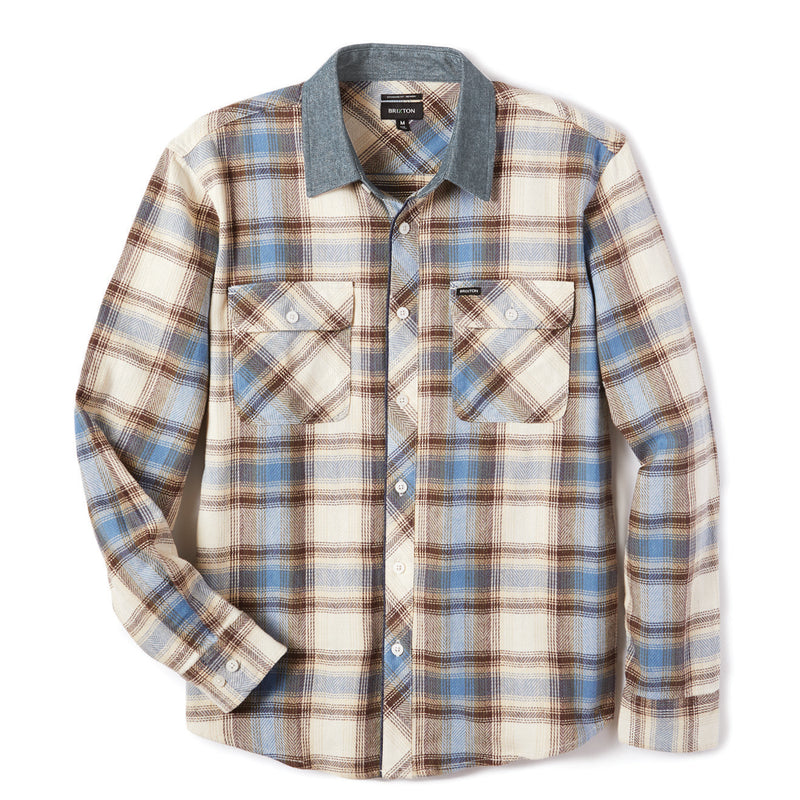 BOWERY STRETCH L/S X FLANNEL - GRAVEL