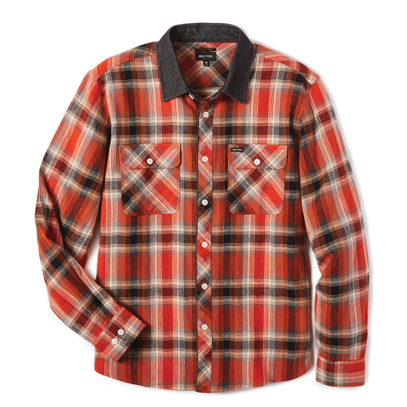 BOWERY STRETCH L/S X FLANNEL - PHOENIX ORANGE