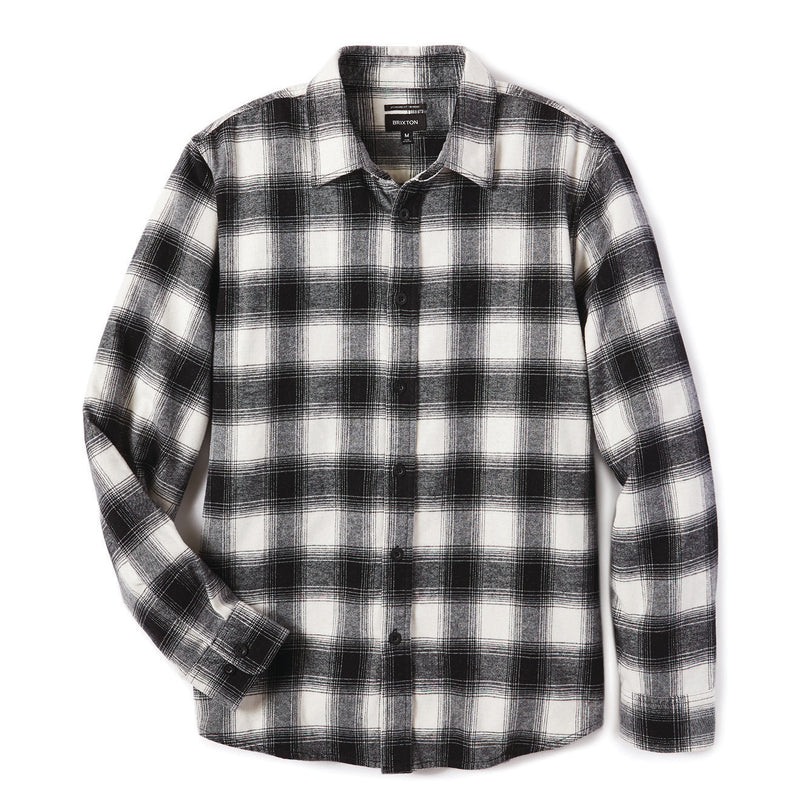 BOWERY SW NP L/S FLANNEL - OFF WHITE/BLACK