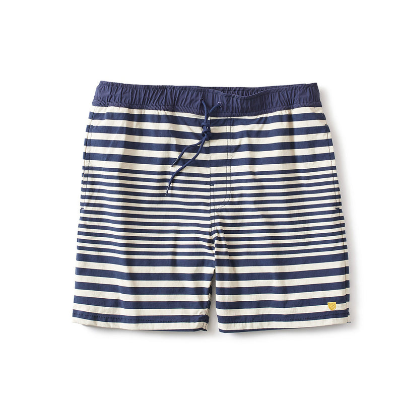 VOYAGE SHORT 18" - OFF WHITE/WASHED NAVY